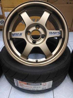 HOT Promotion !!! ล้อใหม่ TE37 ขอบ 15*7ET35 (auto options) ยางซอฟ Hankook Rs3 195/50/15 ปลายปี 15 / เทิร์นได้ ใส่ฟรี HOT Promotion !!! ล้อใหม่ TE37 ขอบ 15*7ET35 (auto options) ยางซอฟ Hankook Rs3 195/50/15 ปลายปี 15 / เทิร์นได้ ใส่ฟรี