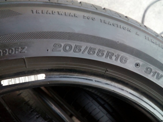 205/55R16 BRIDGESTONE TURANZA GR-90 ขอบคมเข้ม ใส่แม๊กสวย ชุด 4 เส้น tel.081-427-3941 ไอดีไลน์  0814273941