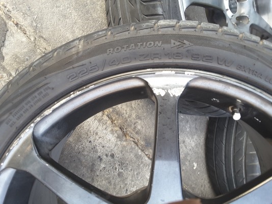 ล้อ model 7 แท้ ขอบ 18 พร้อมยาง 225 40 18 ชุดล่ะ 9500