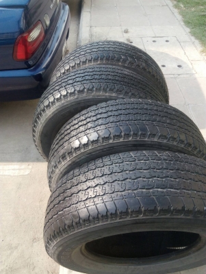 255/65R17 BRIDGESTONE DUELER ไม่มีปะ ชุด 4 เส้น tel.081-427-3941 ไอดีไลน์ 0814273941