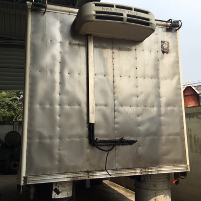 ขายตู้เย็น 4.3 ม. พร้อมชุดคอมแอร์ อู่เอกชัย ถอดจากฮีโน่เมก้า ตู้สวย คอมใช้งานได้ปกติ