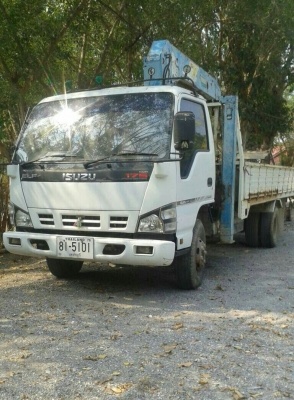 หกล้อ อีซูชุ NQR175ปี51เครน 3.6ตัน 5ปอก 4ชัก ช่วงยาว 5.50ม สภาพดีสวยเดิมๆพร้อมใช้งาน เล่ม ทะเบียนพร้อมโอน