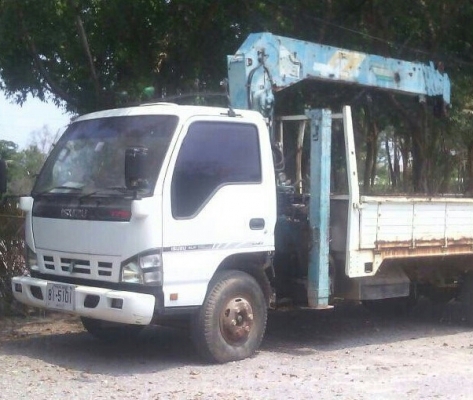 หกล้อ อีซูชุ NQR175ปี51เครน 3.6ตัน 5ปอก 4ชัก ช่วงยาว 5.50ม สภาพดีสวยเดิมๆพร้อมใช้งาน เล่ม ทะเบียนพร้อมโอน