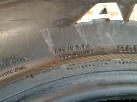 ขายยาง  BF ALL 265 x 70 x 16 ปี 13