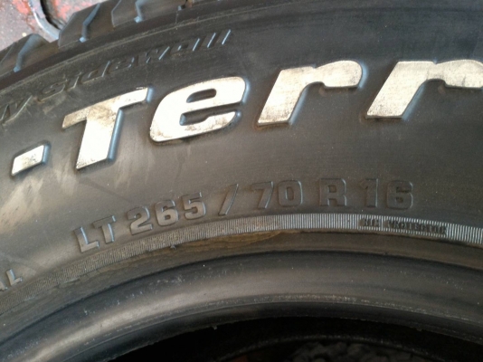 ขายยาง  BF ALL 265 x 70 x 16 ปี 13