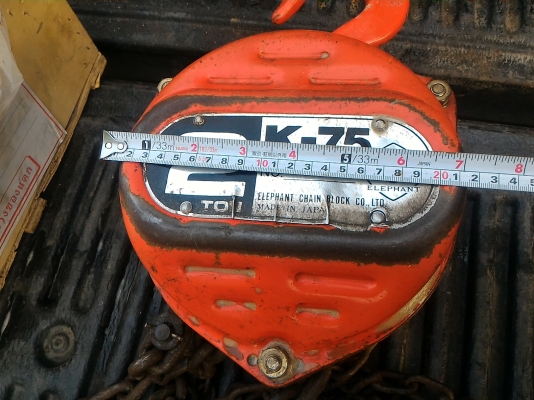 รอกโซ่ ตราข้าง จากญี่ปุ่น ขนาด 2 ตัน ตัวใหญ่ โซ่โต ใข้ยกของได้ดี