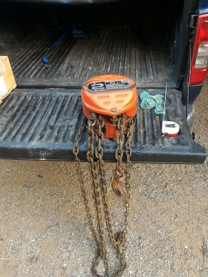 รอกโซ่ ตราข้าง จากญี่ปุ่น ขนาด 2 ตัน ตัวใหญ่ โซ่โต ใข้ยกของได้ดี