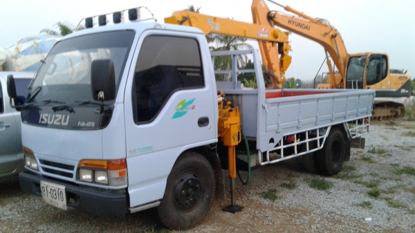 หกล้อ อีซูชุ NKR110 เครน 2.5ตัน ช่วงยาว4.30ม สภาพดีสวยพร้อมใช้ เล่มทะเบียนพร้อมโอน