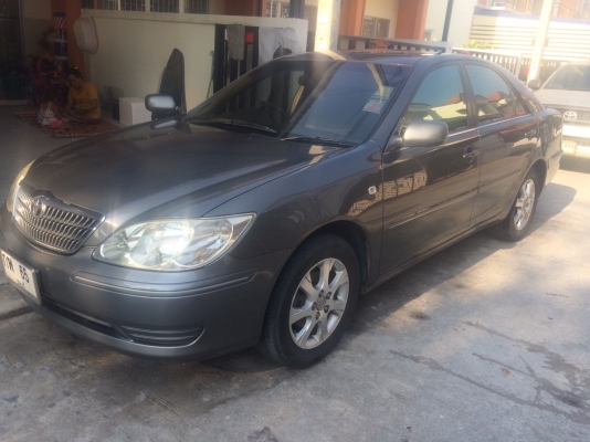 ขาย TOYOTA CAMRY 2.0 ปี 2005 รถบ้าน หน้าหลังเดิม เครื่องดี  ไม่เคยติดเเก๊ส  ช่วงล่างดี  สีเดิมๆไม่เคยทำ   เเอร์เย็น   ยางดี  ภาษีไม่ขาด  ภายในไม่โทรม   พร้อมใช้  เล่มพร้อม    สภาพนี้หายากคับ  0876835269