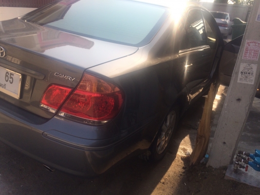 ขาย TOYOTA CAMRY 2.0 ปี 2005 รถบ้าน หน้าหลังเดิม เครื่องดี  ไม่เคยติดเเก๊ส  ช่วงล่างดี  สีเดิมๆไม่เคยทำ   เเอร์เย็น   ยางดี  ภาษีไม่ขาด  ภายในไม่โทรม   พร้อมใช้  เล่มพร้อม    สภาพนี้หายากคับ  0876835269