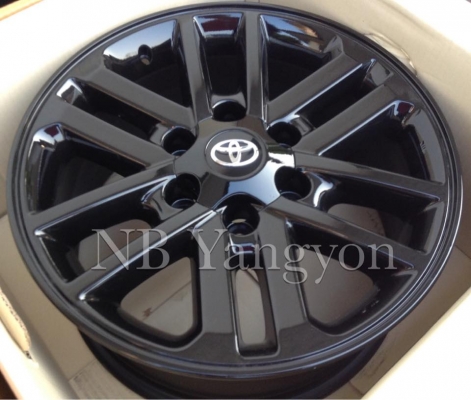 ล้อแม็ก Fortuner ฟอจูนเนอร์ ขอบ17 ทำสีดำเงา