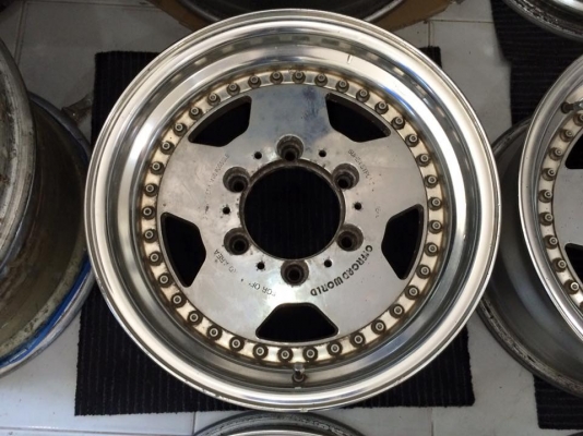 ล้อ LODIODRIVE Chrome 3 ชิ้นแท้ 15x7.5 ET+15 6 รูกระบะ ถูกๆประมูลญี่ปุ่น ล้อ LODIODRIVE Chrome 3 ชิ้นแท้ 15x7.5 ET+15 6 รูกระบะ ถูกๆประมูลญี่ปุ่น