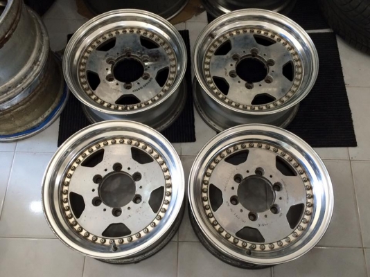 ล้อ LODIODRIVE Chrome 3 ชิ้นแท้ 15x7.5 ET+15 6 รูกระบะ ถูกๆประมูลญี่ปุ่น