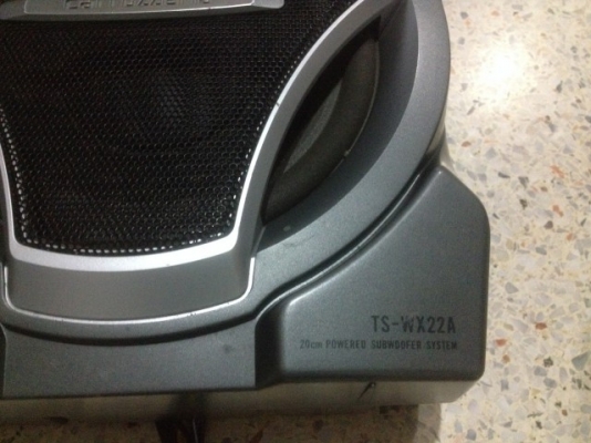 ซับบ็อก PIONEER TS WX22Aเเอมในตัว150wรีโม้ตคอลโทลครบเก่าญี่ปุ่นสภาพสวย