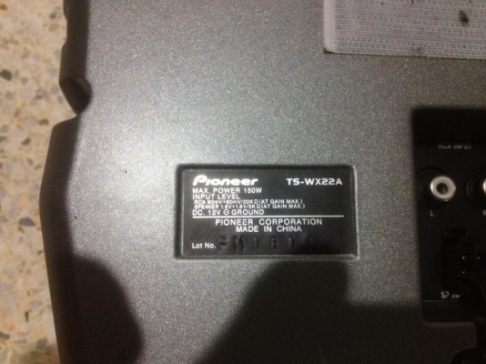 ซับบ็อก PIONEER TS WX22Aเเอมในตัว150wรีโม้ตคอลโทลครบเก่าญี่ปุ่นสภาพสวย