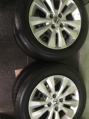 ขายล้อแม็ก City ขอบ 15 พร้อมยาง Bridgestone 175 65 15 ปลายปี 13