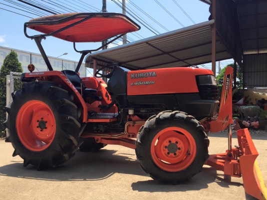 ขายรถไถKubota L4508DI (4WD) พร้อมใบมีดหน้าและผานบุกเบิก รถสวย พร้อมใช้งาน