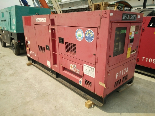 เครื่องปั่นไฟ Nippon NES150(150kva)  เครื่องปี 2001 ผ่านการใช้งาน 2,362 ชม.