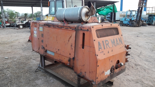 ขาย ปั้มลม AIRMAN: 125PDS เครื่องดีเชล 4 สูบ เก่านอก ญี่ปุ่นแท้
