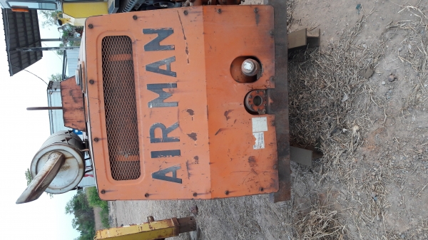 ขาย ปั้มลม AIRMAN: 125PDS เครื่องดีเชล 4 สูบ เก่านอก ญี่ปุ่นแท้