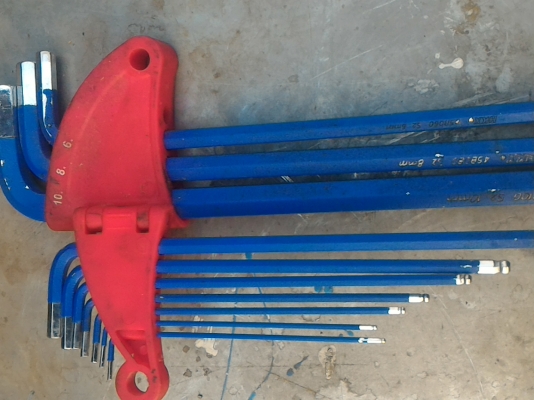 ประแจหกเหลี่ยมหัวบอล (ประแจแอล) อย่างดี ยี่ห้อ HKX จากญี่ปุ่นมีความแข็งแรงมาก