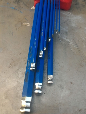 ประแจหกเหลี่ยมหัวบอล (ประแจแอล) อย่างดี ยี่ห้อ HKX จากญี่ปุ่นมีความแข็งแรงมาก