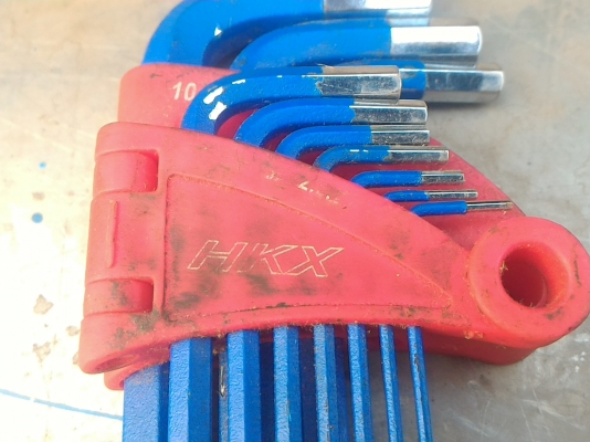 ประแจหกเหลี่ยมหัวบอล (ประแจแอล) อย่างดี ยี่ห้อ HKX จากญี่ปุ่นมีความแข็งแรงมาก