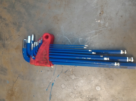 ประแจหกเหลี่ยมหัวบอล (ประแจแอล) อย่างดี ยี่ห้อ HKX จากญี่ปุ่นมีความแข็งแรงมาก