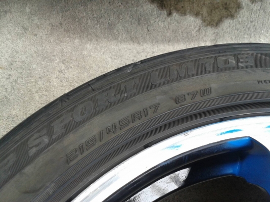 ล้อแม็ก17นิ้ว4รู100/114 พร้อมยาง สวยๆ 4 ล้อ ราคา 6900 บาท