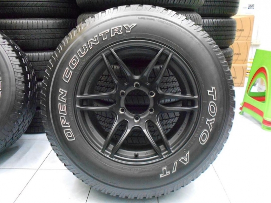 ล้อแม็กใหม่ Shogun ขอบ 17 พร้อมยาง Toyo AT 265/65/17 ผลิตปี 2013 /เทิร์นได้ ใส่ฟรีค่ะ