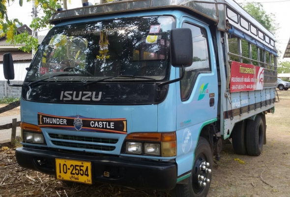 หกล้อ อีซูซุ NPR120ช่วงยาว4.30ม รถห้างแท้ หลังคาโดยสาร สภาพดีพร้อมใช้งาน ทะเบียนเอกสารพร้อมโอน