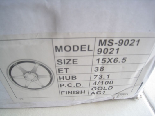 ขายล้อแม็กของใหม่ ssr type c rs 15"x6.5" 4/100 et38 +ยางใหม่ 15000 บาท( 081-3747940)