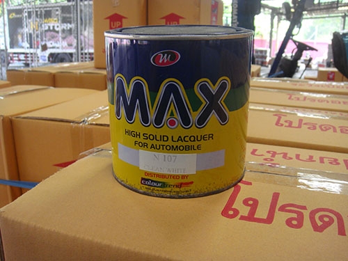 สีพ่นแท็กซี่ เขียว เหลือง ยี่ห้อ max ลิตรละ 100 บาท