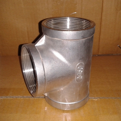 Stainless Steel Threaded Equal Tee
