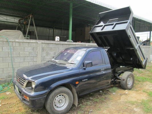 รถปิ๊กอัฟ กะบะดั้มพ์ มิตซูบิชิ สตราด้า ปี 40 ต่อใหม่ ยกได้ 3 ตัน ระบบไฟฟ้า