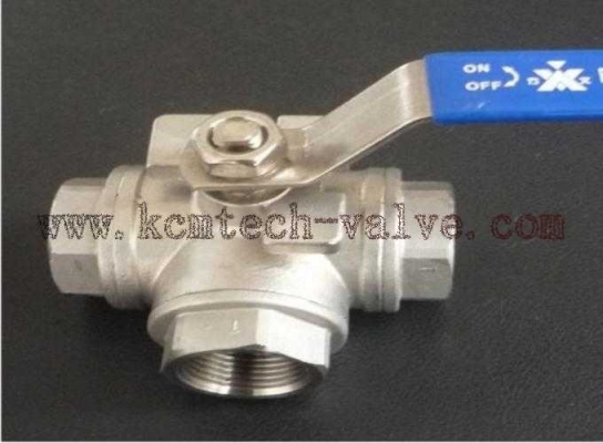 Three way ball valve