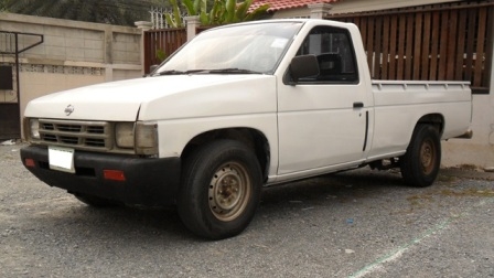 ขายรถปิคอัพ นิสสัน บิ๊กเอ็ม ตอนเดียวปี 97 สีขาว เกียร์ธรรมดา+เครื่องเบนซิน1600(Z-16)+แก็สLPG แซสซีสวย+กระบะไม่ผุ+เครื่องแน่น+เกียร์ดี+เฟืองท้ายดี+69,000 บ.T. 081-1917015
