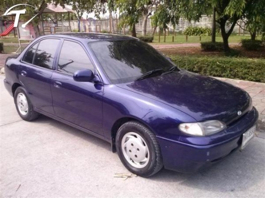 ขาย HYUNDAI ACCENT สีม่วง 1.5 GLI เกียร์ออโต้ (4D) ปี 97 สวยสุด ๆ 55000