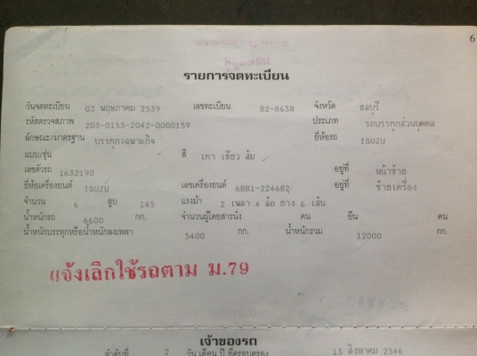 ขายรถเฮี้ยบ หกล้อ