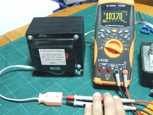 หม้อแปลงไฟจาก 220v ==> 100v ขนาด 2,000w