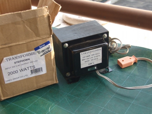 หม้อแปลงไฟจาก 220v ==> 100v ขนาด 2,000w