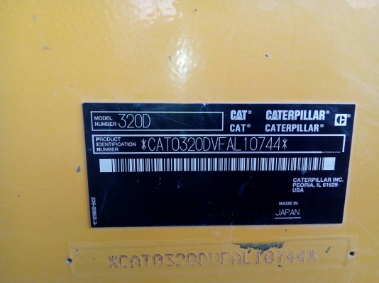 ขายดาวน์รถแบคโฮ CAT 320 D JAPAN 4199 ชม.ขายดาวน์ 700000