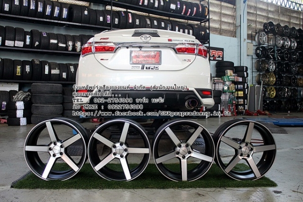 CV3 ขอบ18 5H100 ใส่ TOYOTA ALTIS ราคาพิเศษ