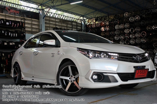 CV3 ขอบ18 5H100 ใส่ TOYOTA ALTIS ราคาพิเศษ