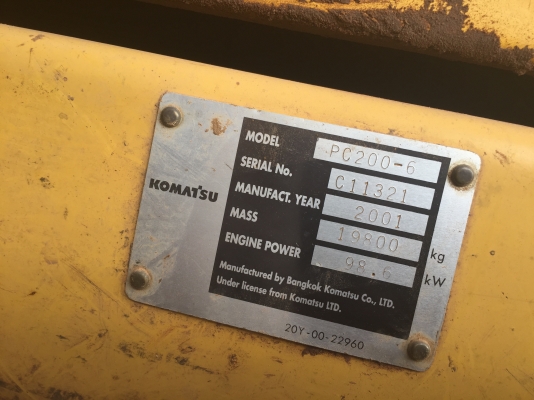 PC200-6ทะเบียนพร้อมโอน สวยทุกรายการ PC200-6ทะเบียนพร้อมโอน สวยทุกรายการ