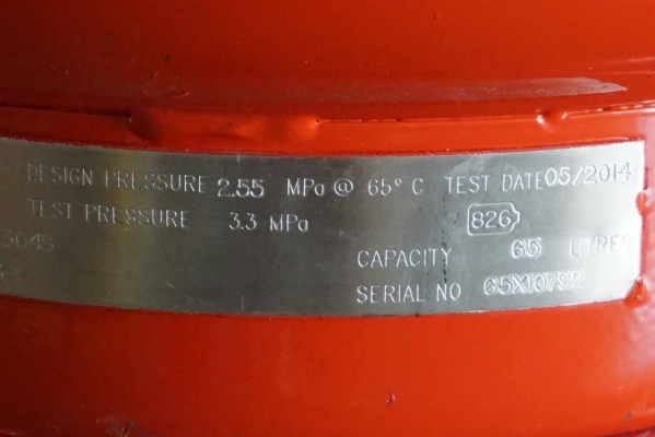 ถังสแตนเลส.  ขนาด65ลิตร.