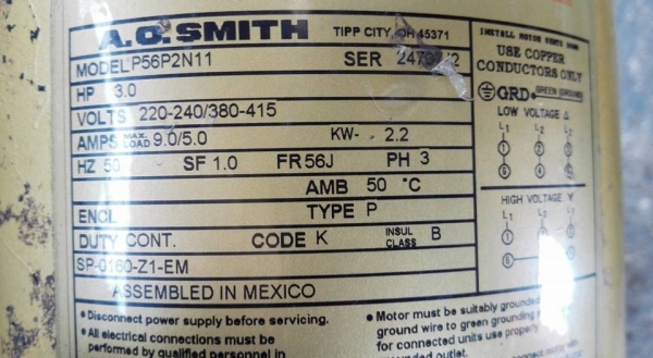 ** Sold Klub ** ปั้มน้ำสระว่ายน้ำ HAYWARD USA.รุ่น Super II Pump 3 HP 380V ท่อ 2" เจ้าของทุบสระทำบ่อปลาเลยขายครับ!!