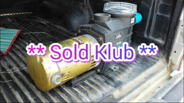 ** Sold Klub ** ปั้มน้ำสระว่ายน้ำ HAYWARD USA.รุ่น Super II Pump 3 HP 380V ท่อ 2" เจ้าของทุบสระทำบ่อปลาเลยขายครับ!!