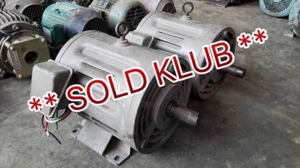 ** Sold Klub ** มอเตอร์ TOSHIBA Made in JAPAN 5 HP ไฟญี่ปุ่น 200V 3 สาย สภาพสดนอกพร้อมใช้งานมาเทสได้ครับ!!