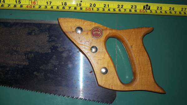 ขายเลื่อยลันดาตราปลาเยอรมัน24"MACKEREL BRAND Made in Germany. งานใหม่เก่าเก็มมีสนิมด้ามไม้สวยคมดี